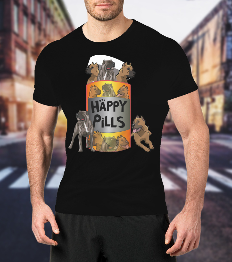 Happy Pills Dog Cartoon Canine Delight T-Shirt