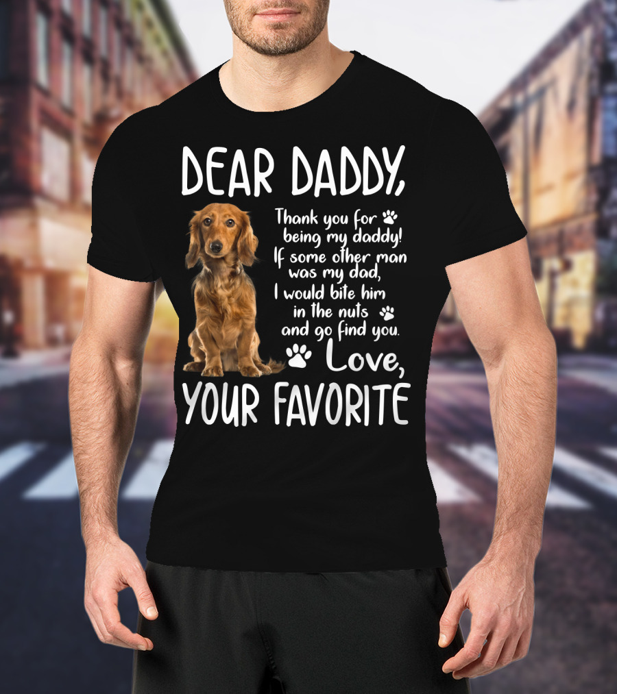 Dear Daddy Thank You For Being My Daddy Love Your Favorite Cocker Spaniel T-Shirt