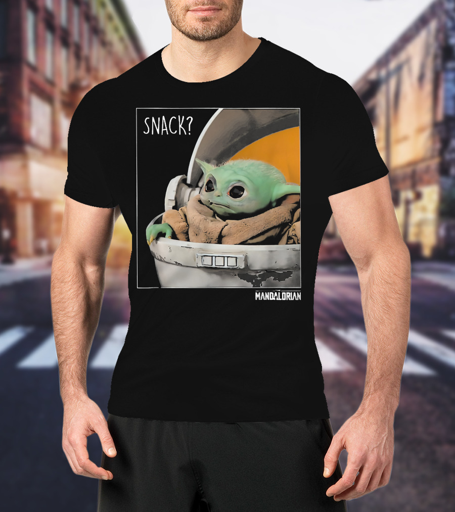 Snack Baby Yoda The Mandalorian T-Shirt