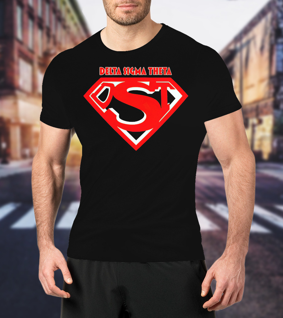Delta Sigma Theta Superman Shield T-Shirt