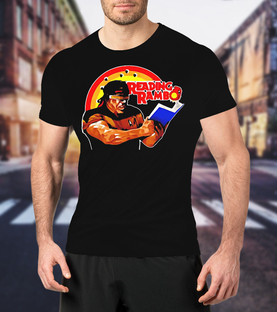 Reading Rambo Rainbow Book T-Shirt