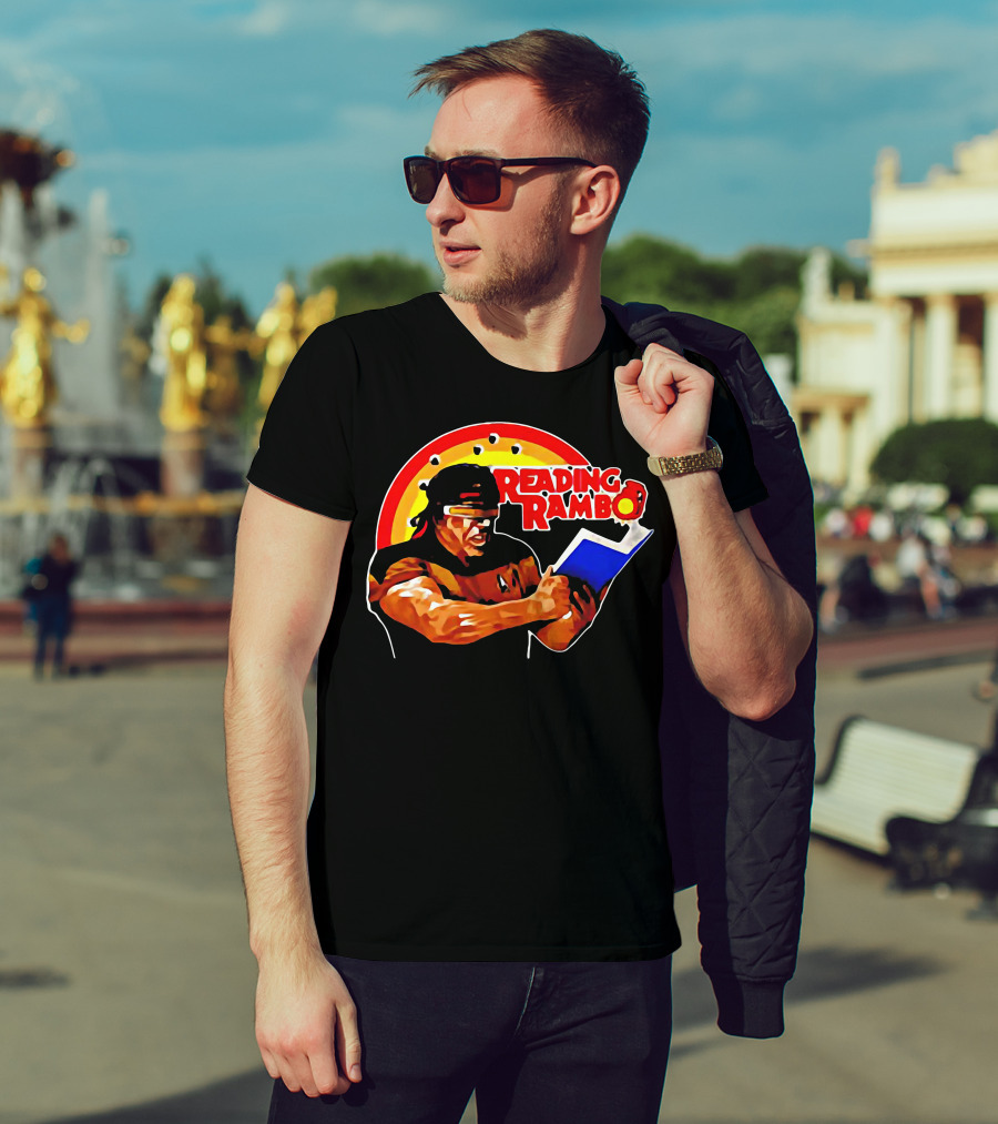 Reading Rambo Rainbow Book T-Shirt
