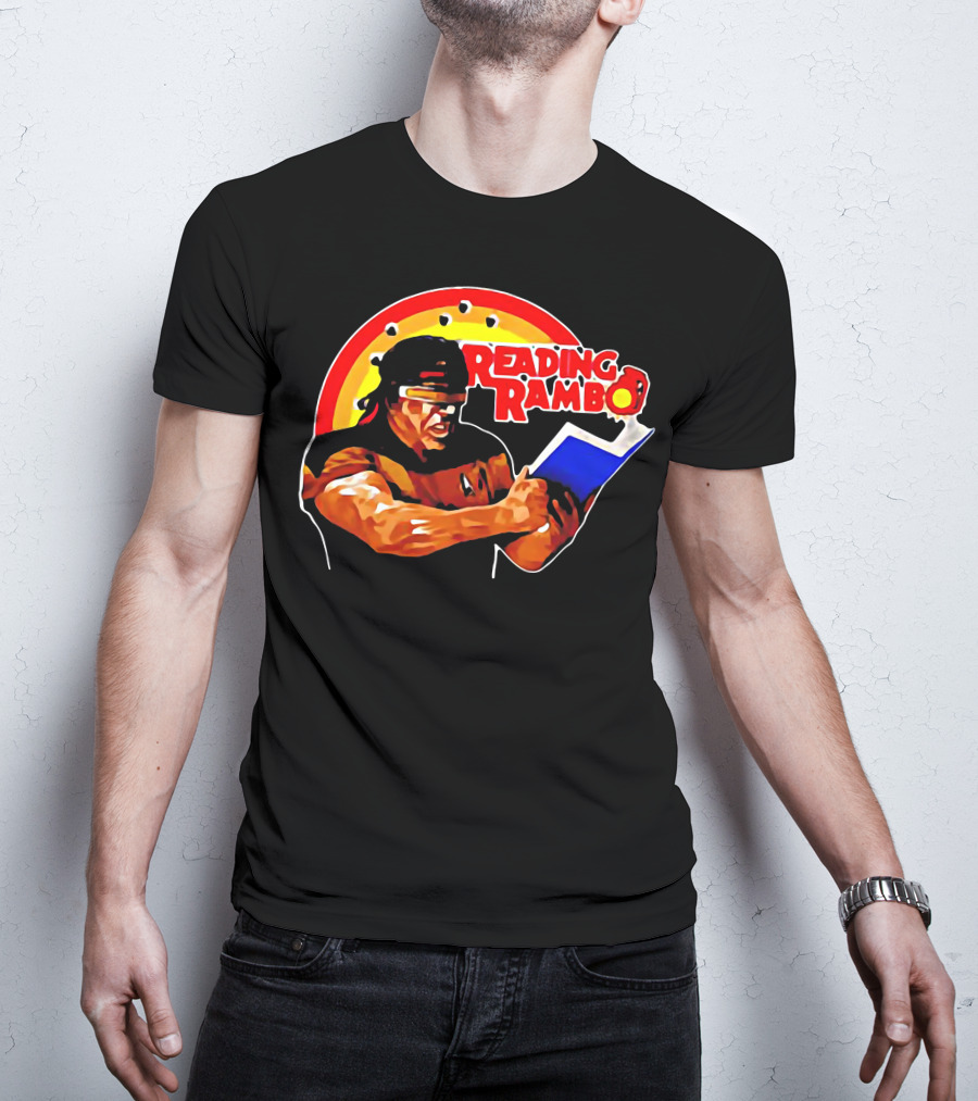 Reading Rambo Rainbow Book T-Shirt