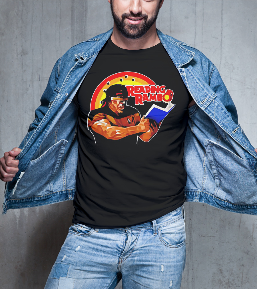 Reading Rambo Rainbow Book T-Shirt