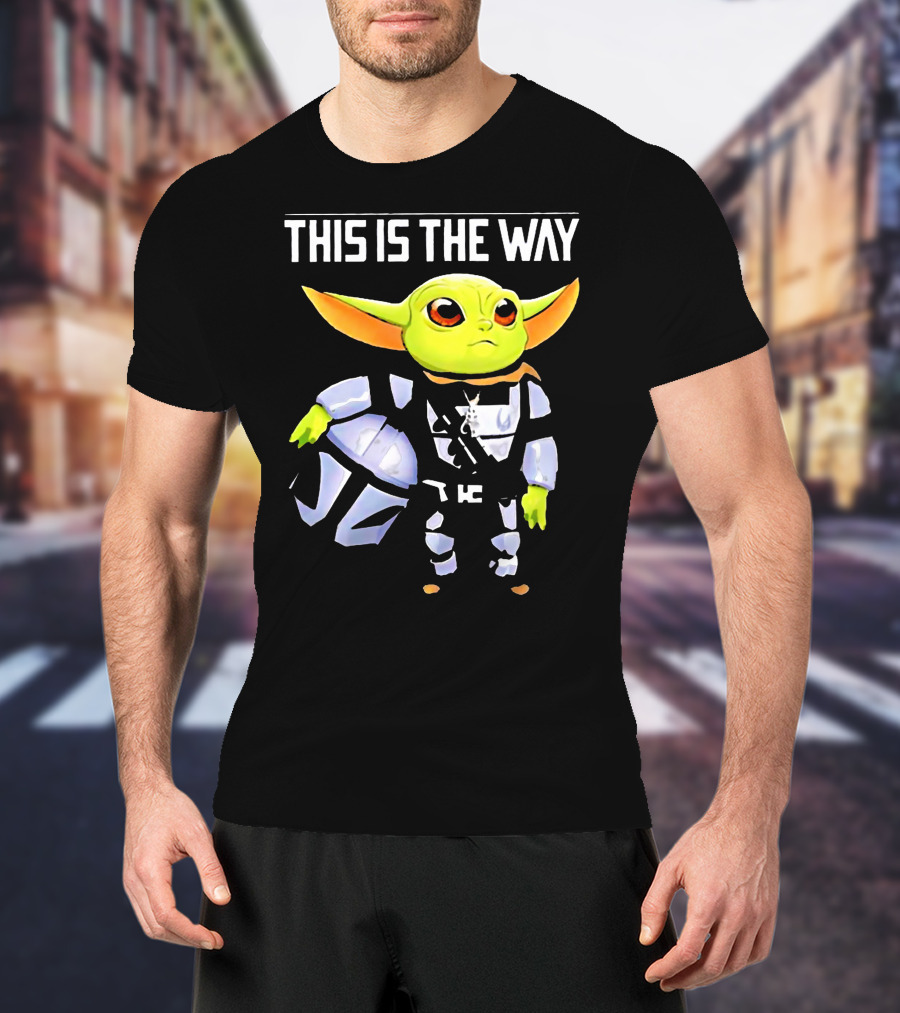 The Child Grogu This Is The Way Mandalorian Helmet Character T-Shirt