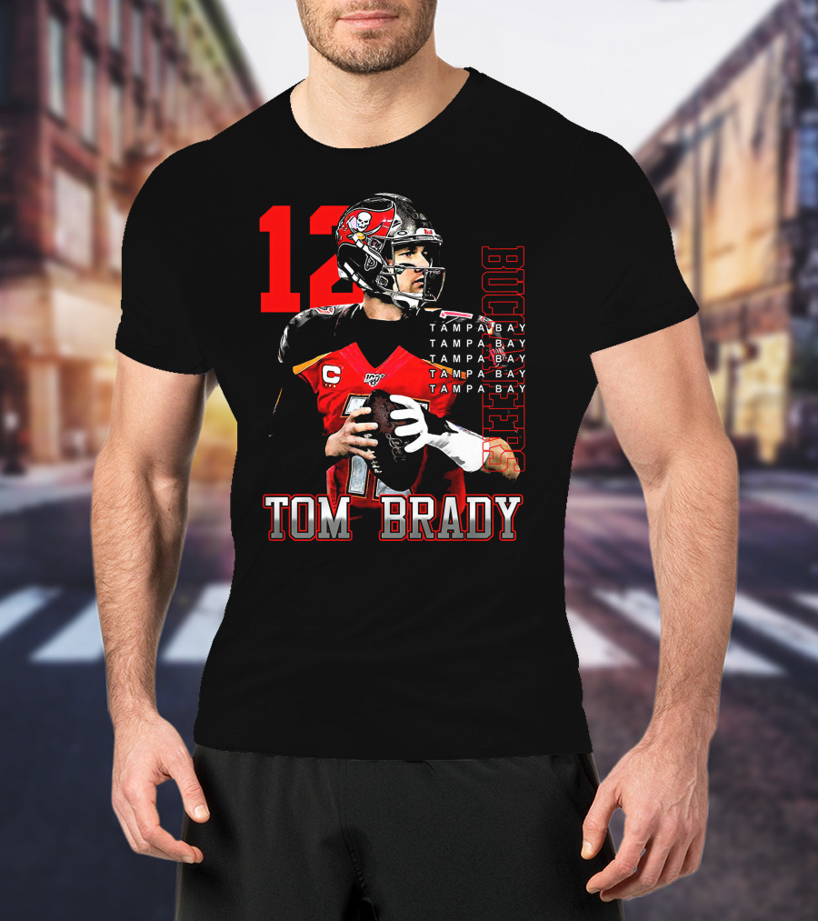 Tom Brady Tampa Bay Buccaneers Number 12 T-Shirt