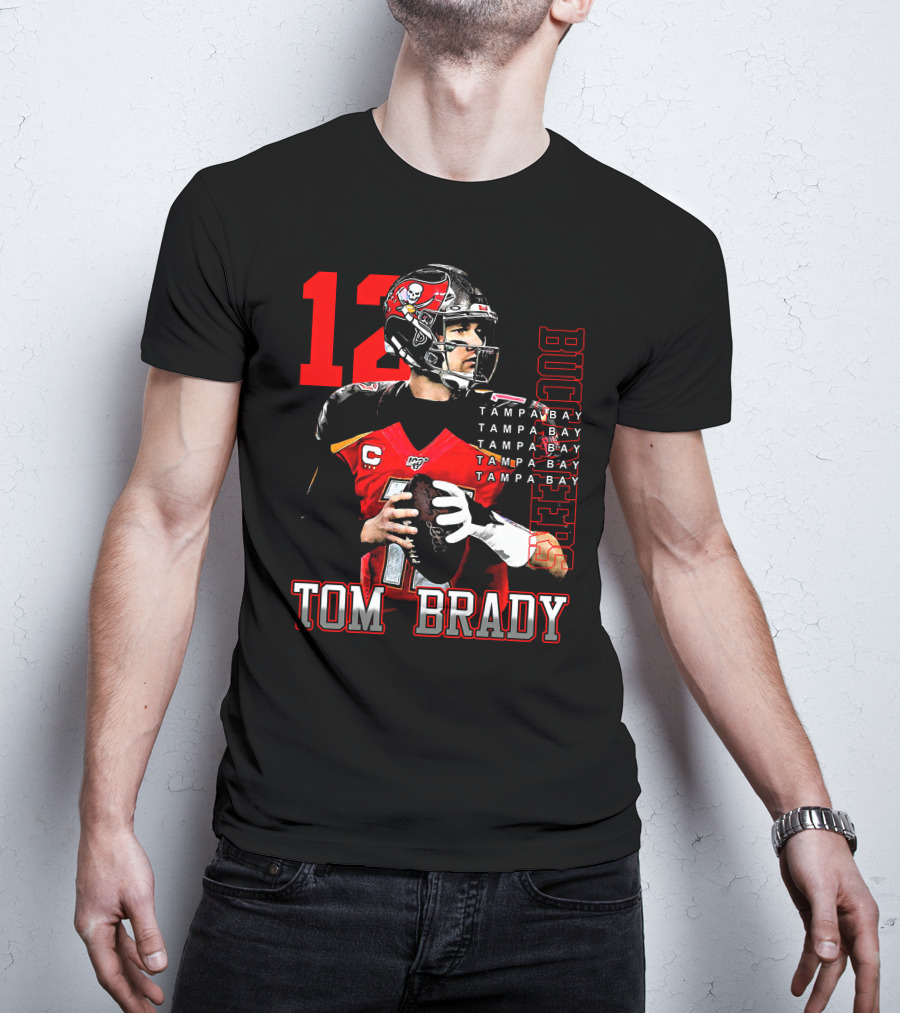 Tom Brady Tampa Bay Buccaneers Number 12 T-Shirt