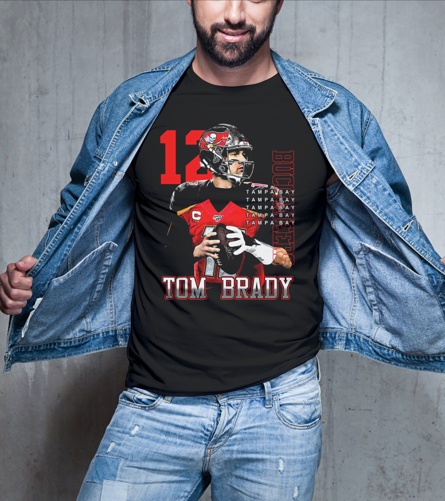 Tom Brady Tampa Bay Buccaneers Number 12 T-Shirt