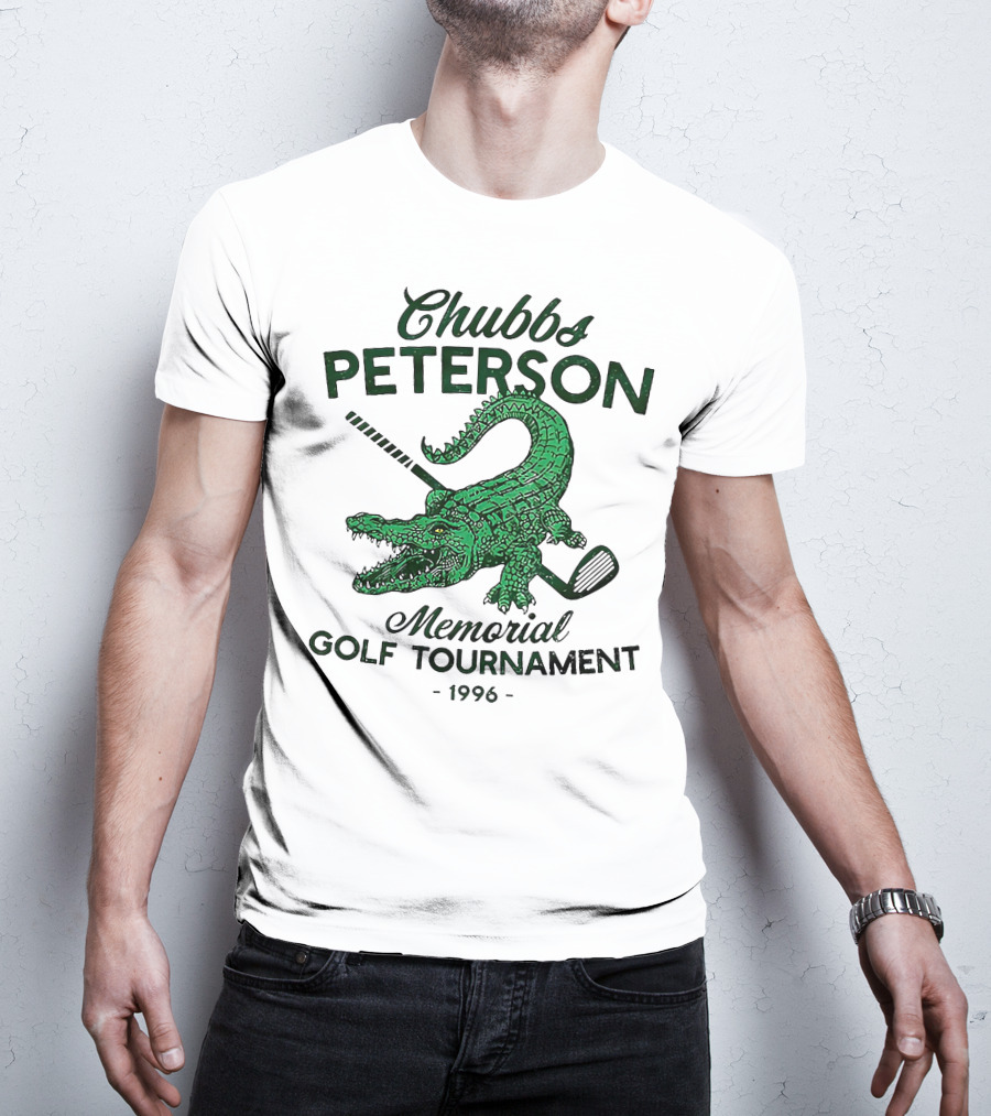 Chubbs Peterson Memorial Golf Tournament 1996 Crocodile With Golf Club T-Shirt