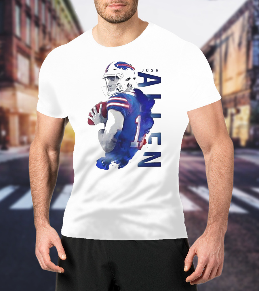 Josh Allen 17 Buffalo Bills NFL Quarterback T-Shirt