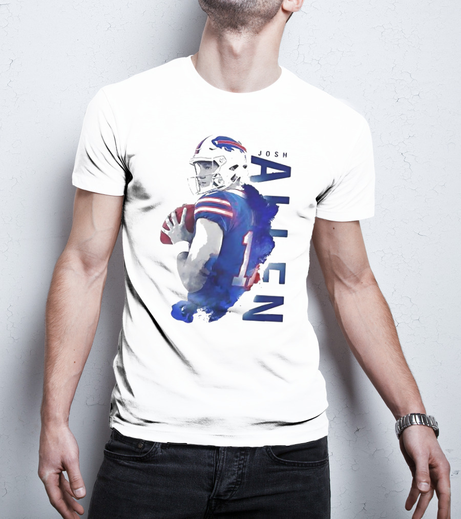 Josh Allen 17 Buffalo Bills NFL Quarterback T-Shirt