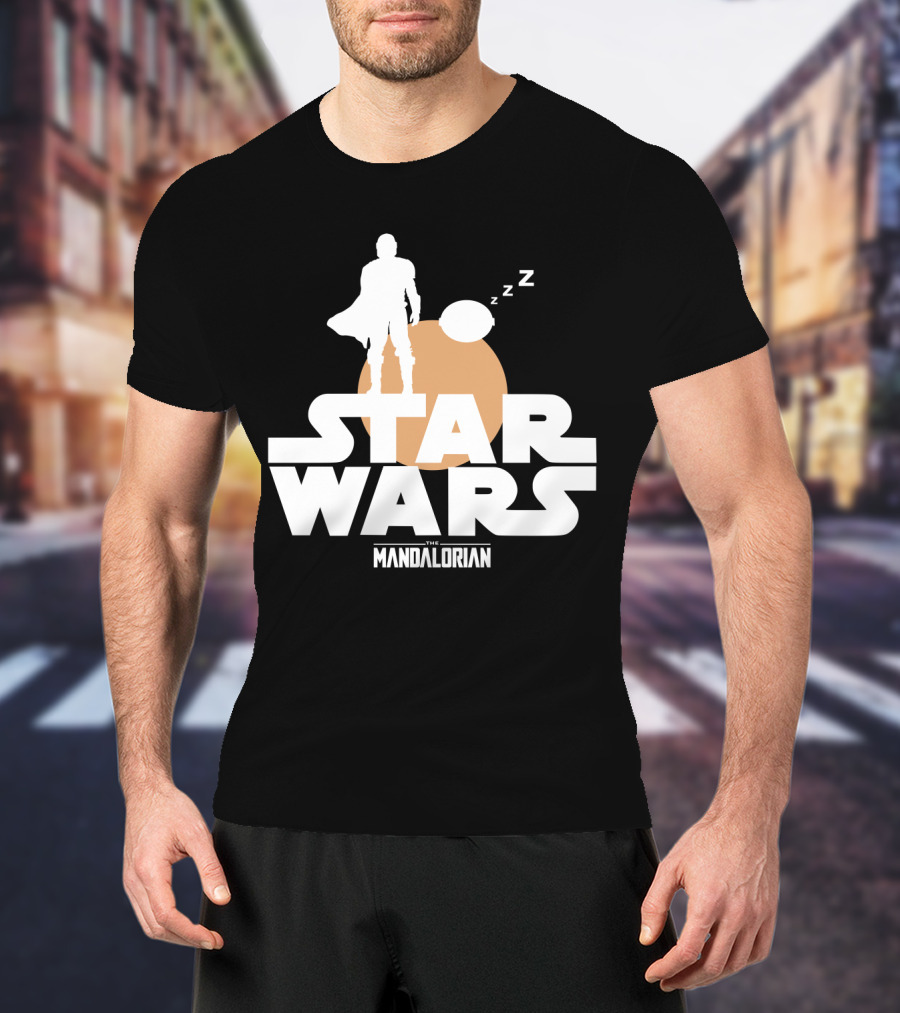 Star Wars The Mandalorian Sleeping Duo T-Shirt