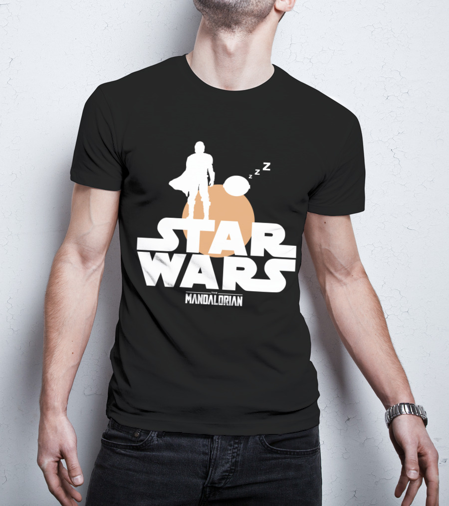 Star Wars The Mandalorian Sleeping Duo T-Shirt