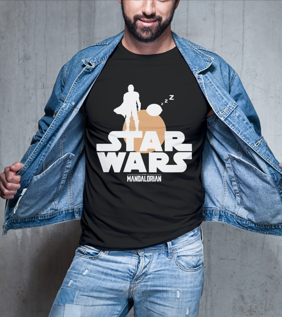 Star Wars The Mandalorian Sleeping Duo T-Shirt