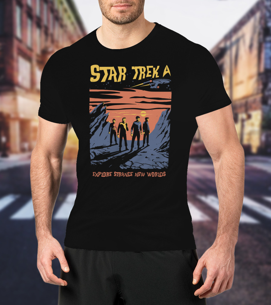 Star Trek Explore Strange New Worlds Starship Crew Adventure T-Shirt