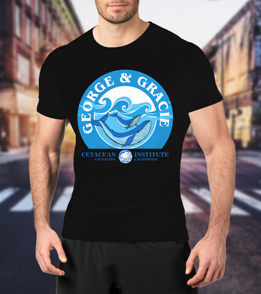 Star Trek George And Gracie Cetacean Institute Sausalito California T-Shirt