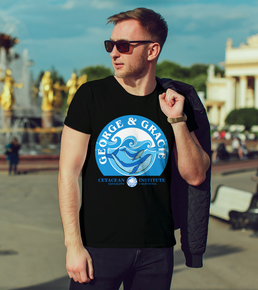 Star Trek George And Gracie Cetacean Institute Sausalito California T-Shirt