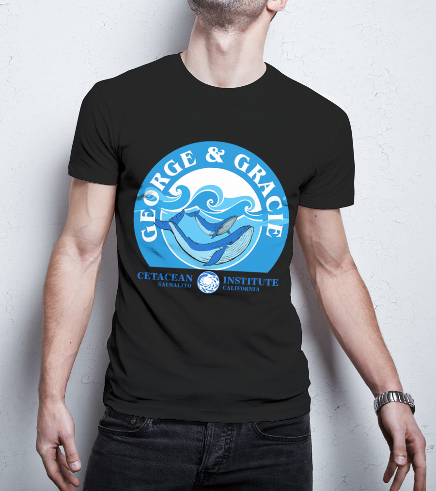 Star Trek George And Gracie Cetacean Institute Sausalito California T-Shirt