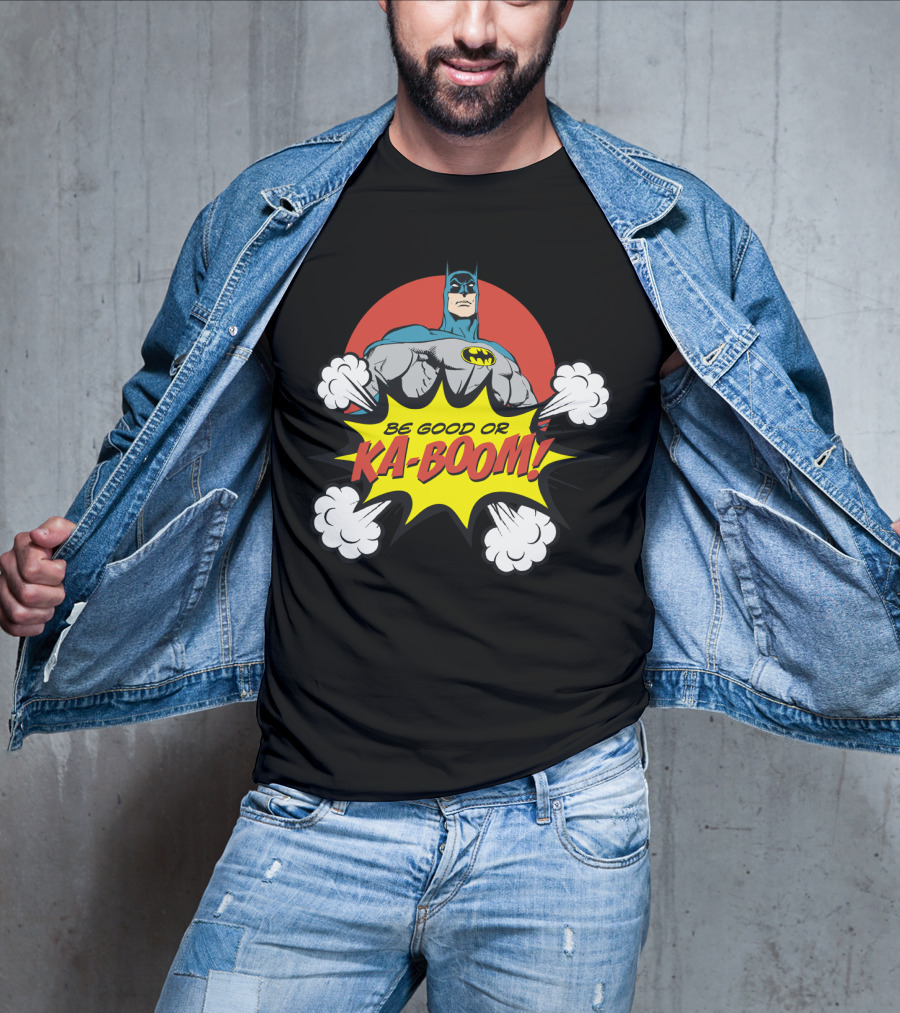 Batman Be Good Or Ka Boom Dynamic Comic Burst T-Shirt