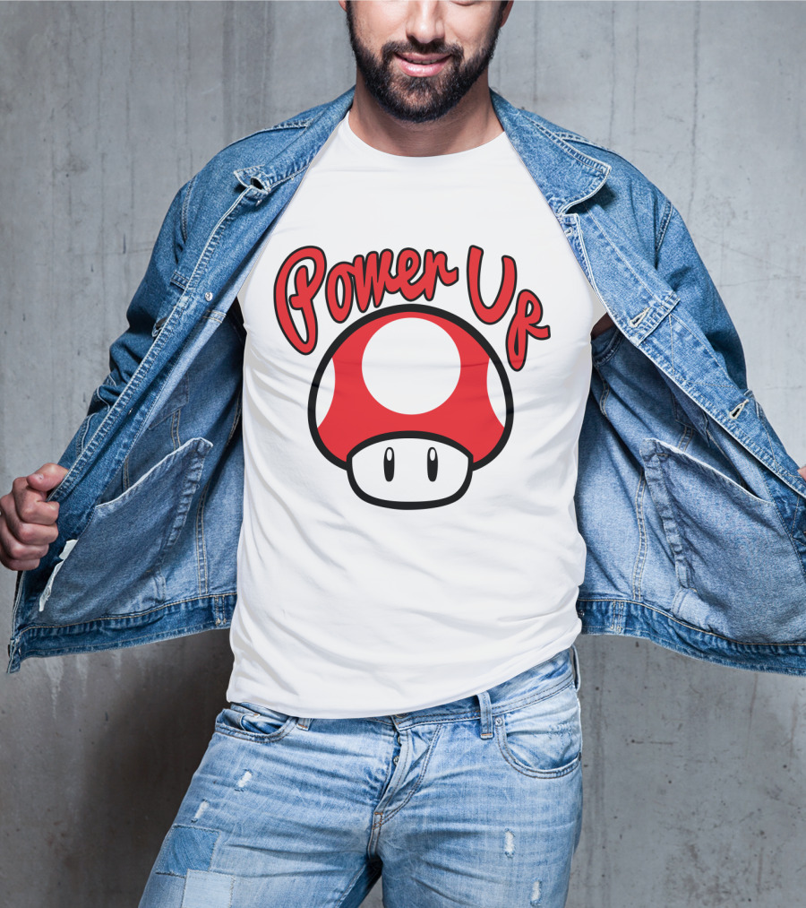 Super Mario Power Up Mushroom T-Shirt