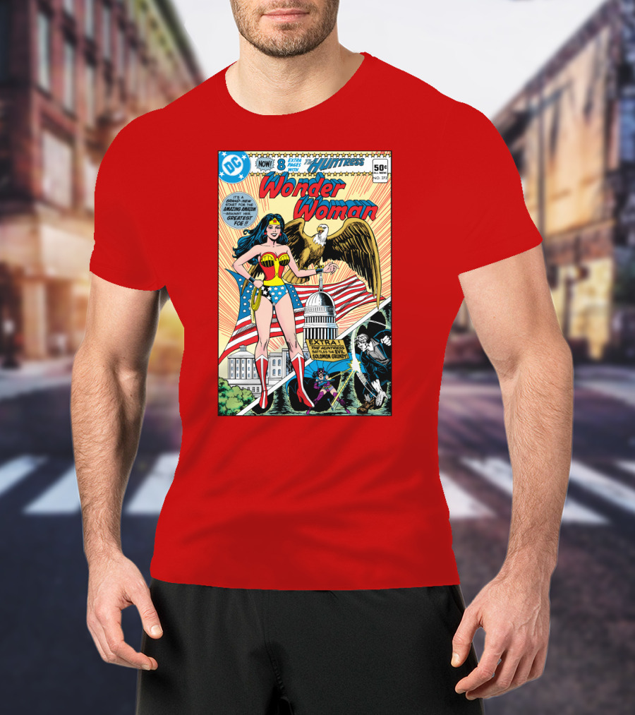 Wonder Woman DC Comics Huntress 1977 Solomon Grundy Patriotic Cover T-Shirt
