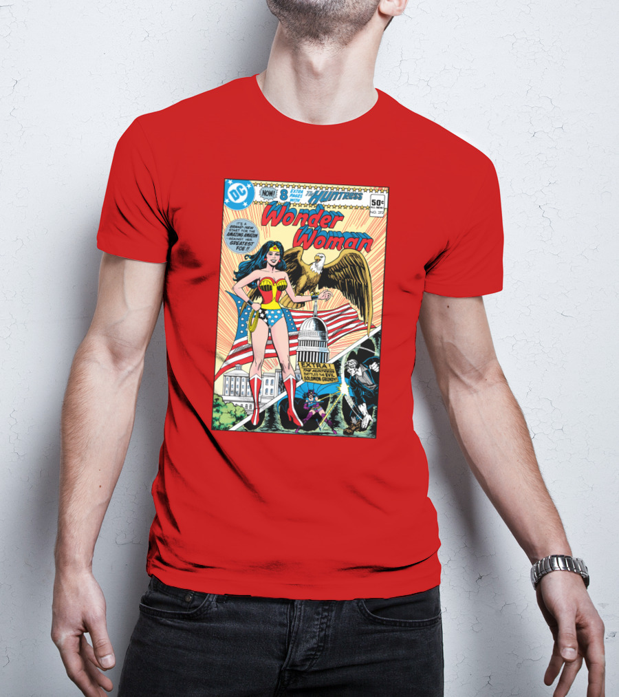 Wonder Woman DC Comics Huntress 1977 Solomon Grundy Patriotic Cover T-Shirt