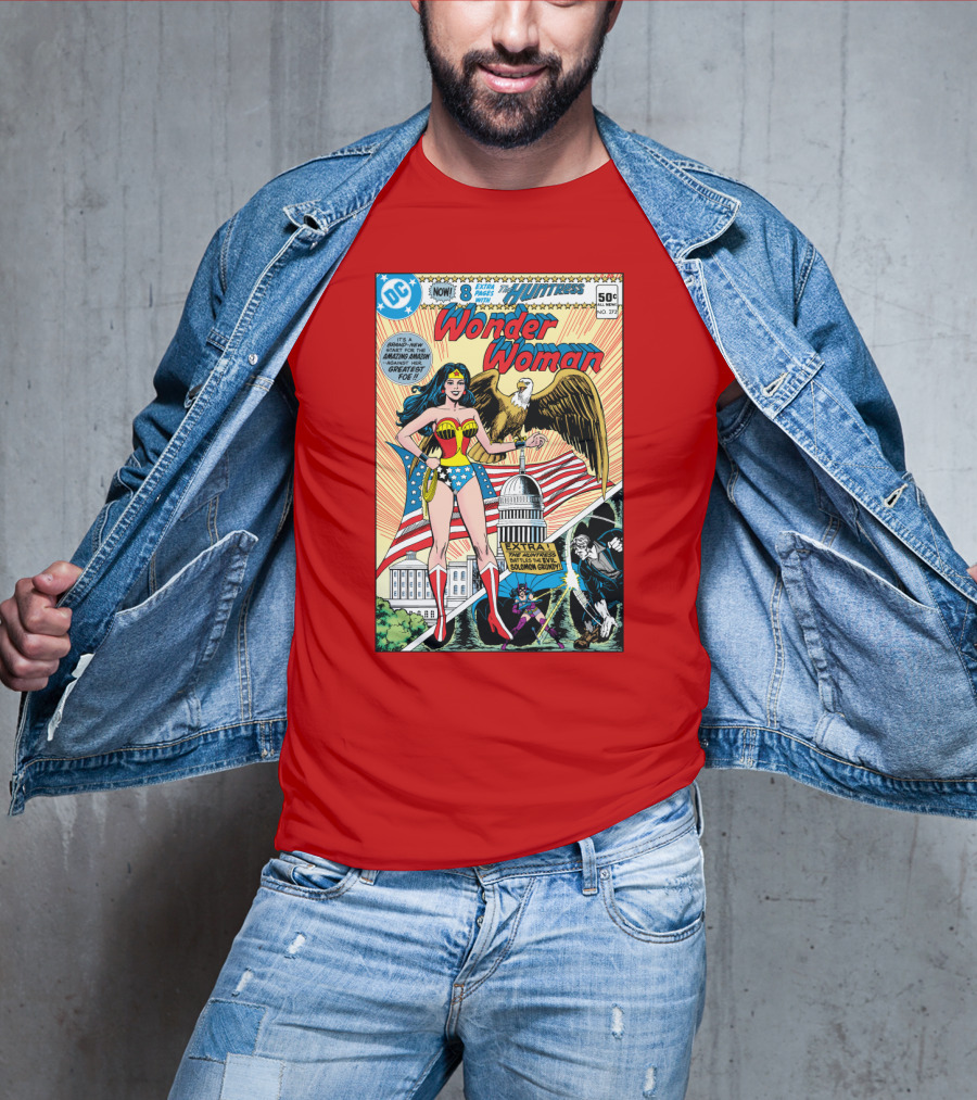 Wonder Woman DC Comics Huntress 1977 Solomon Grundy Patriotic Cover T-Shirt