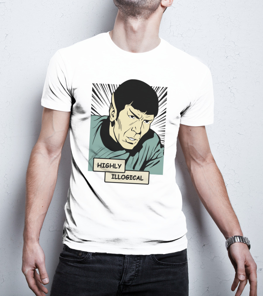Star Trek Spock Highly Illogical Comic T-Shirt