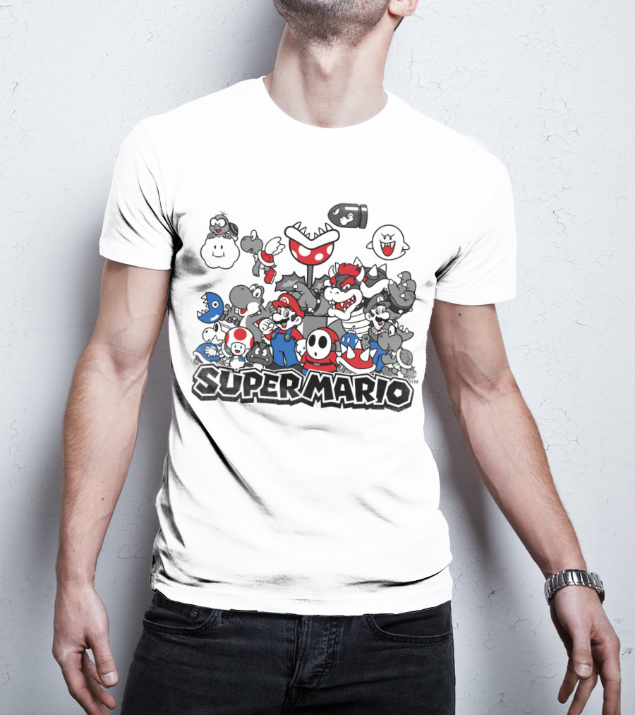 Super Mario Characters Compilation T-Shirt