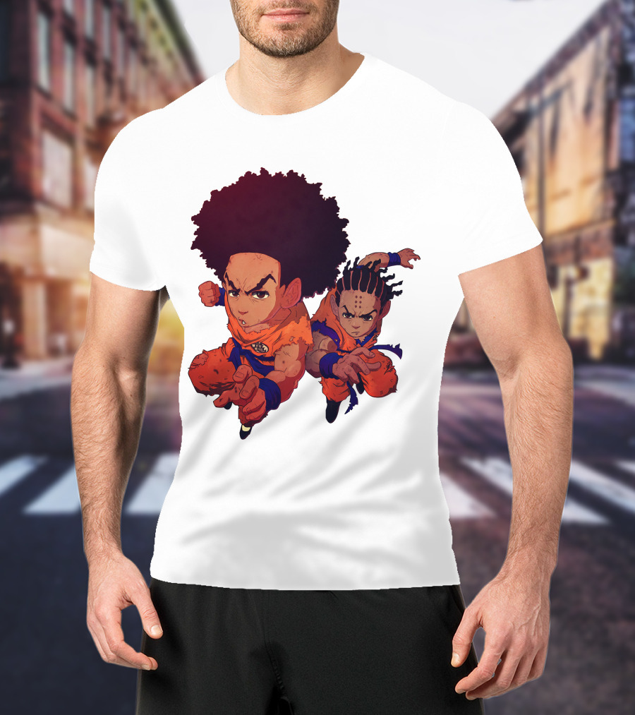 Dragonball Z Fusion Afro Style Characters T-Shirt
