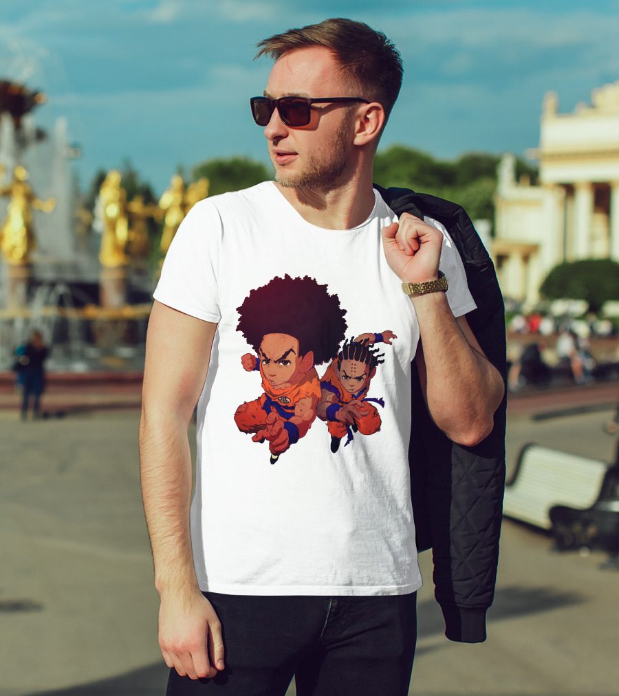 Dragonball Z Fusion Afro Style Characters T-Shirt