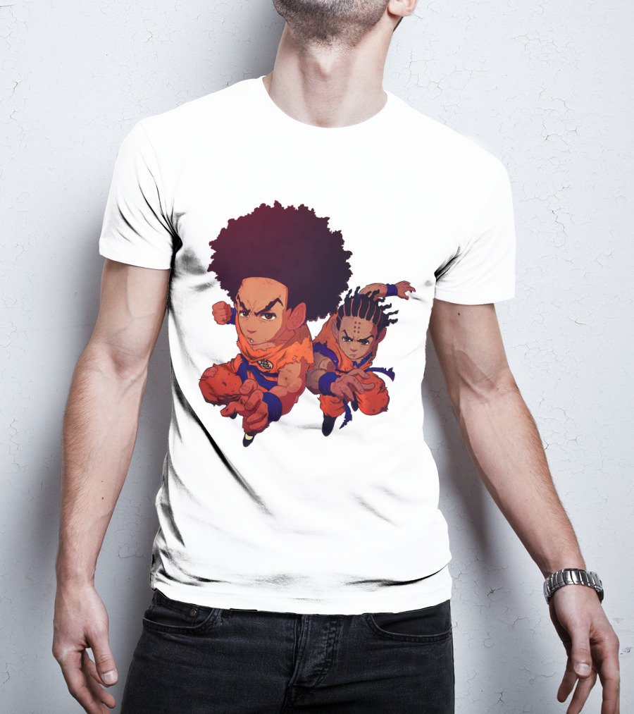 Dragonball Z Fusion Afro Style Characters T-Shirt