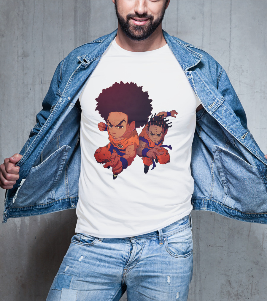 Dragonball Z Fusion Afro Style Characters T-Shirt