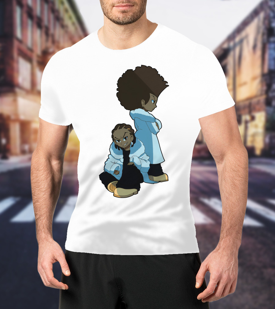 The Boondocks Huey And Riley Characters T-Shirt