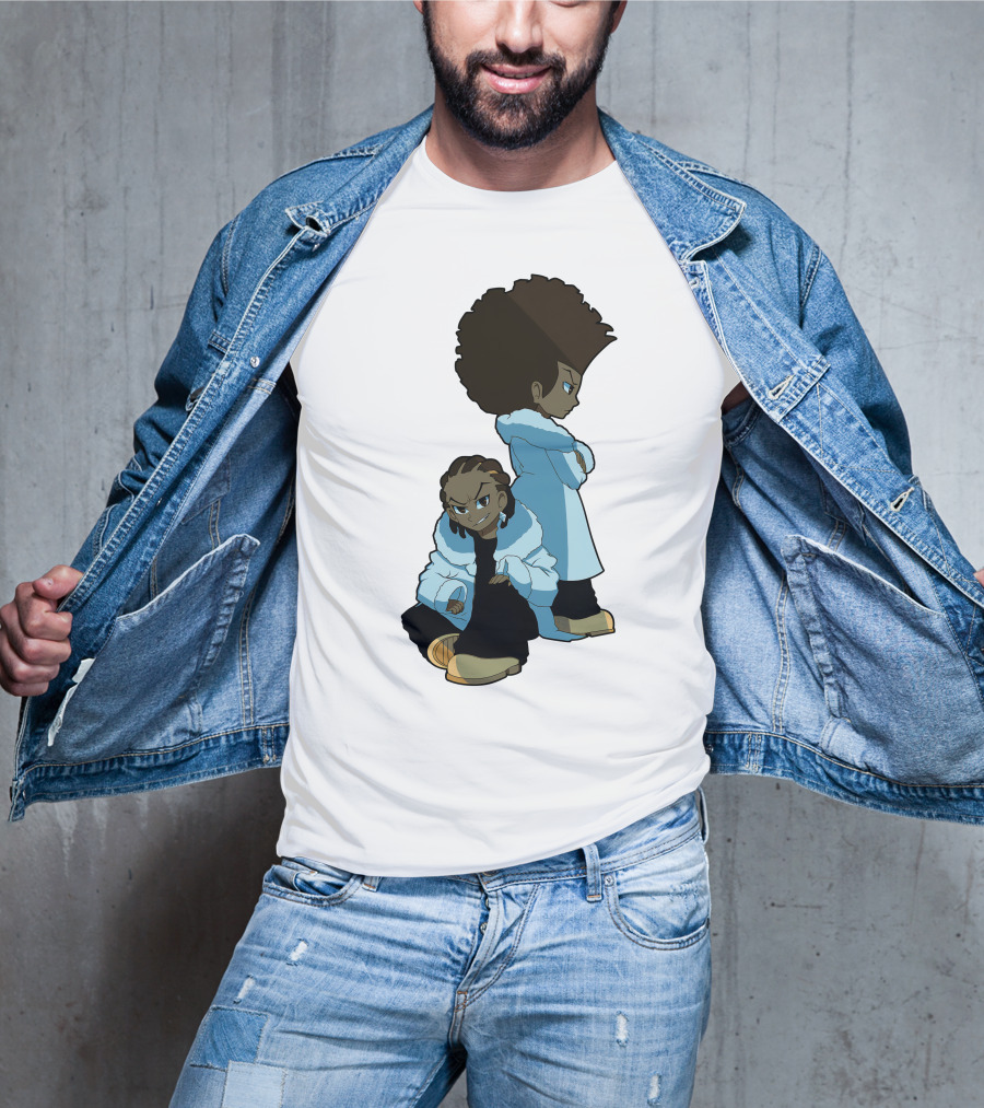 The Boondocks Huey And Riley Characters T-Shirt