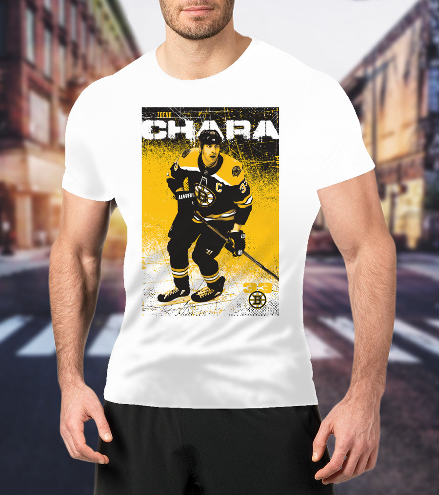 Zdeno Chara Boston Bruins 33 Hockey Captain T-Shirt