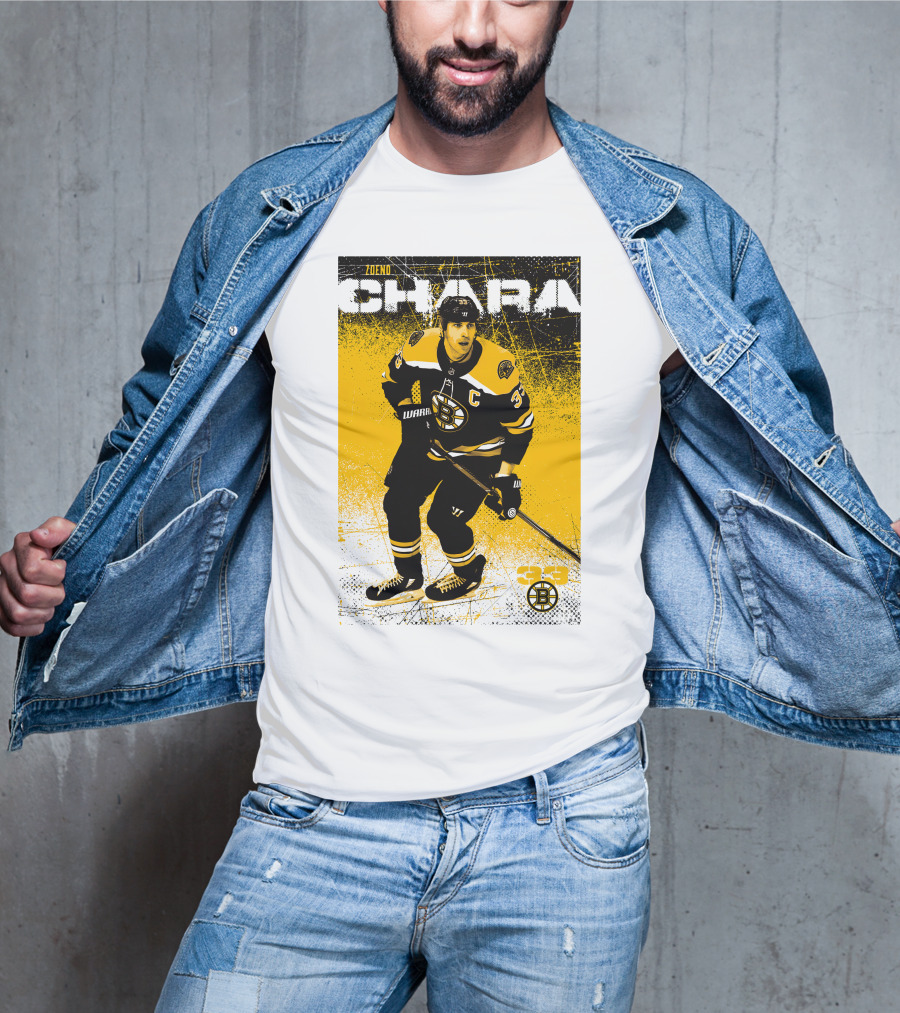 Zdeno Chara Boston Bruins 33 Hockey Captain T-Shirt