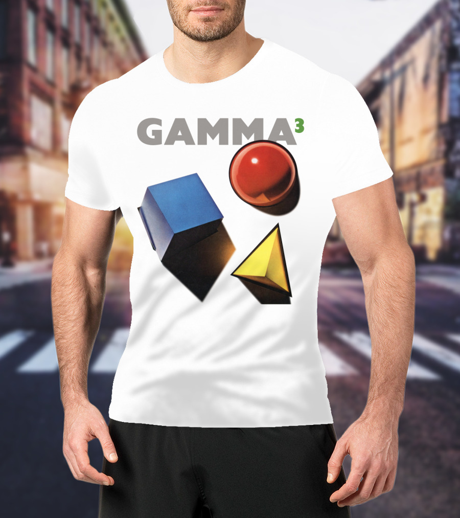 GAMMA 3 Geometric Shapes Cube Sphere Pyramid T-Shirt