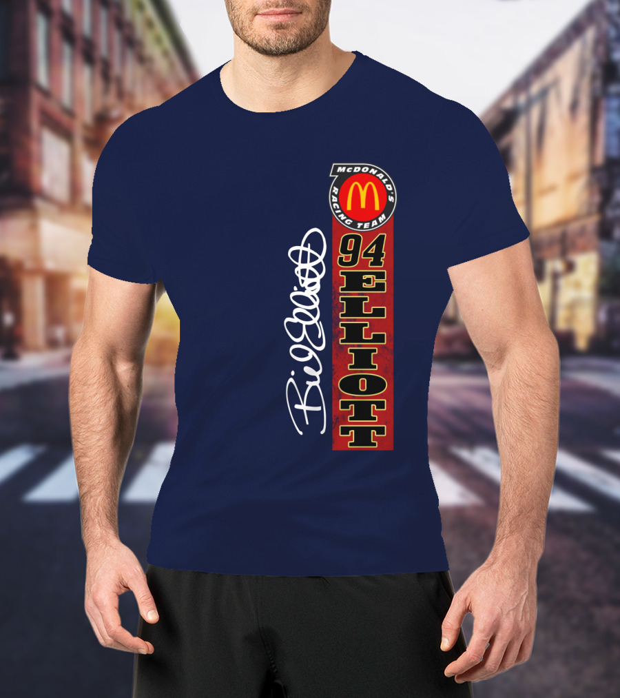 McDonald's Racing Team 94 Bill Elliott Signature T-Shirt