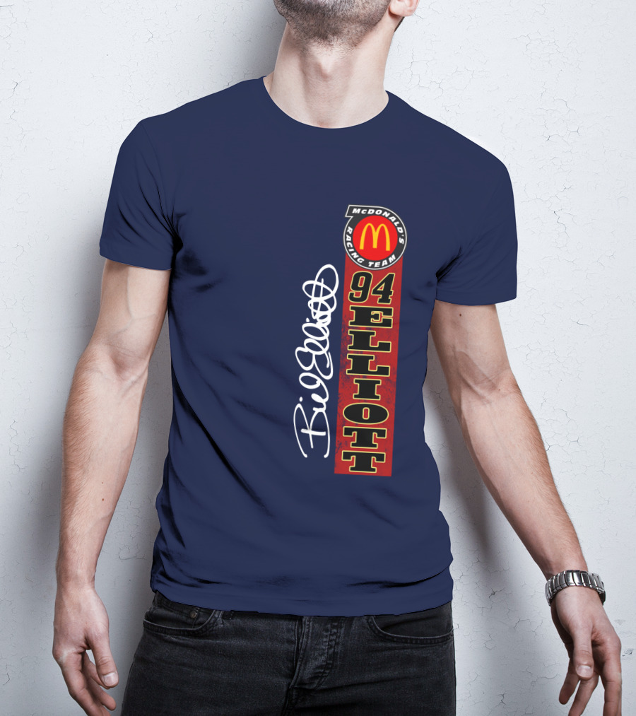 McDonald's Racing Team 94 Bill Elliott Signature T-Shirt