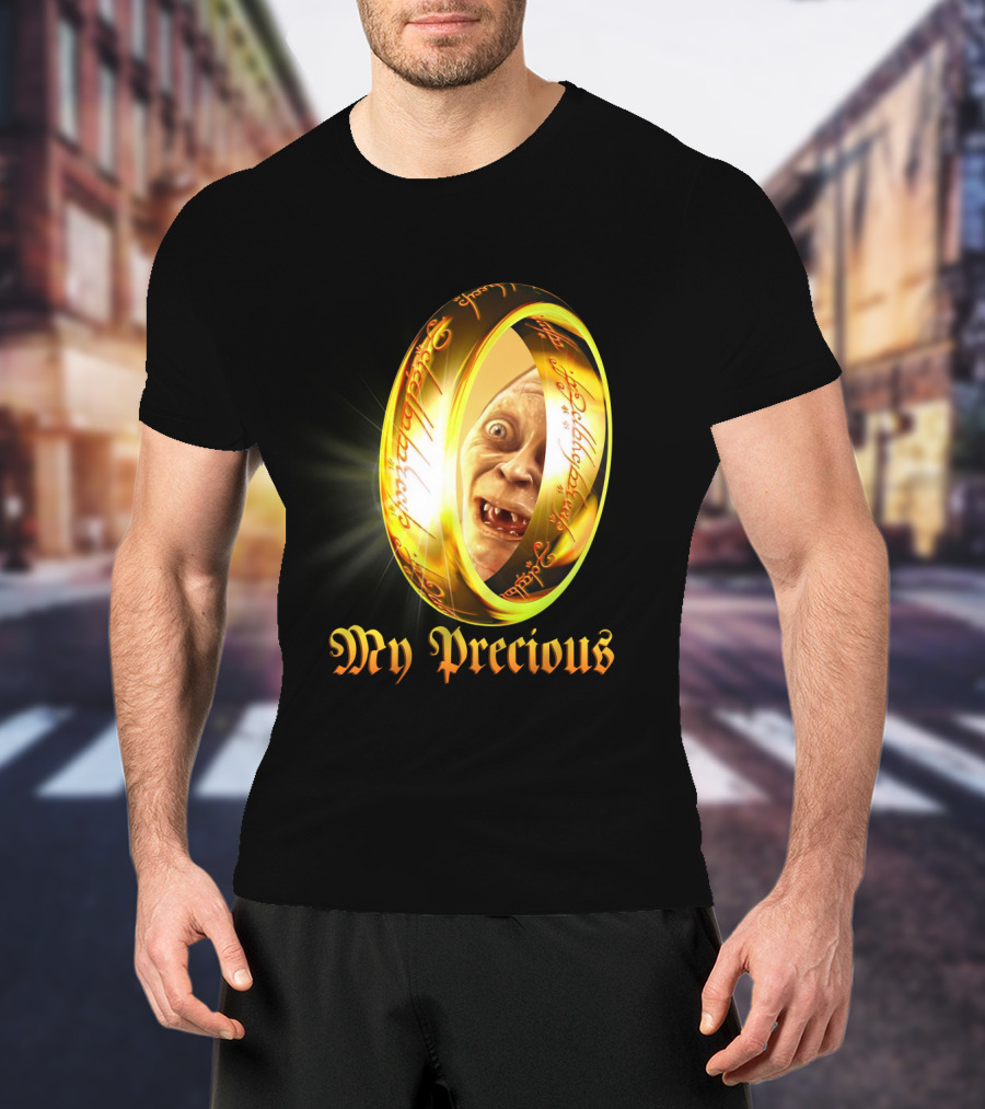 Lord Of The Rings My Precious Ring Gollum Reflection T-Shirt