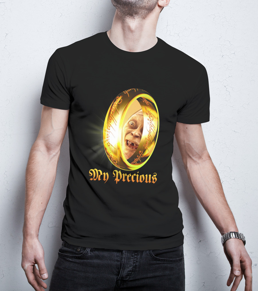 Lord Of The Rings My Precious Ring Gollum Reflection T-Shirt