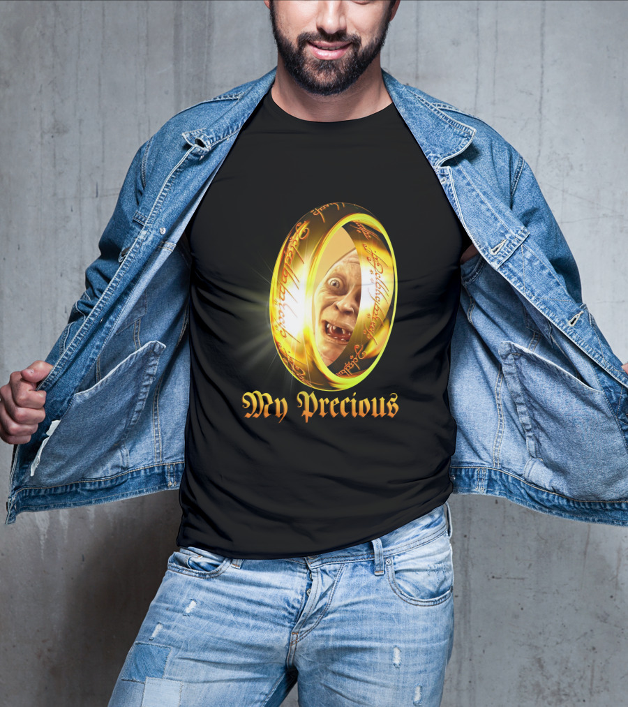 Lord Of The Rings My Precious Ring Gollum Reflection T-Shirt