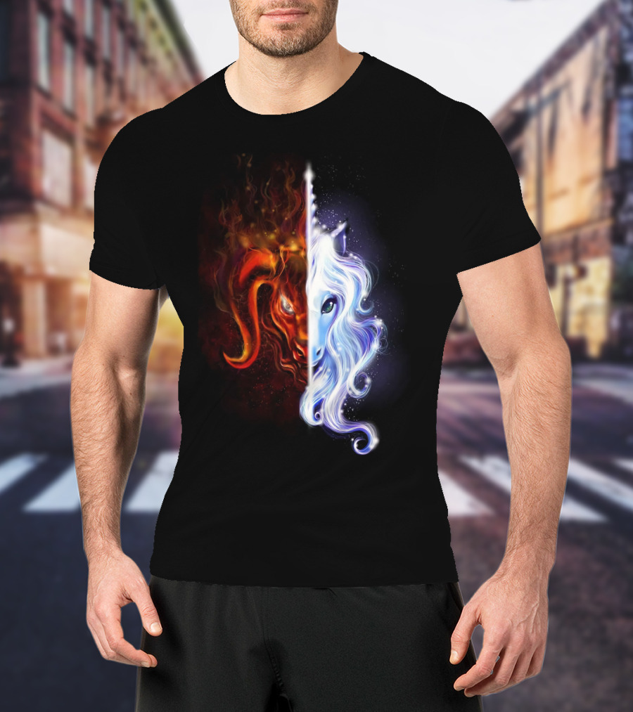 The Last Unicorn Duality Of Fire And Ice T-Shirt