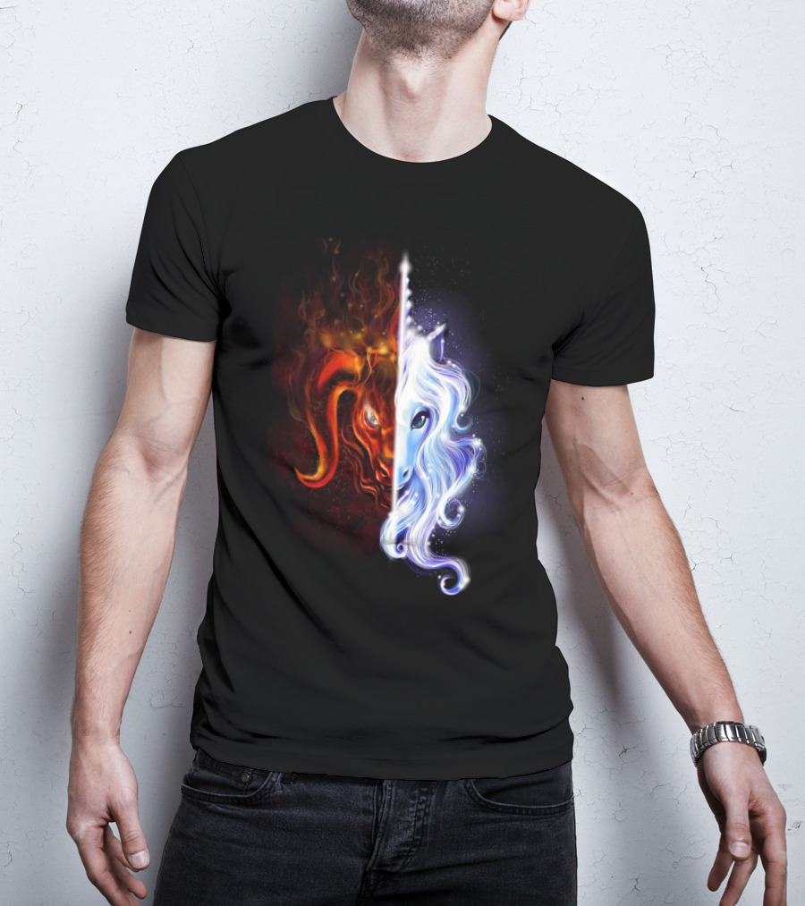 The Last Unicorn Duality Of Fire And Ice T-Shirt