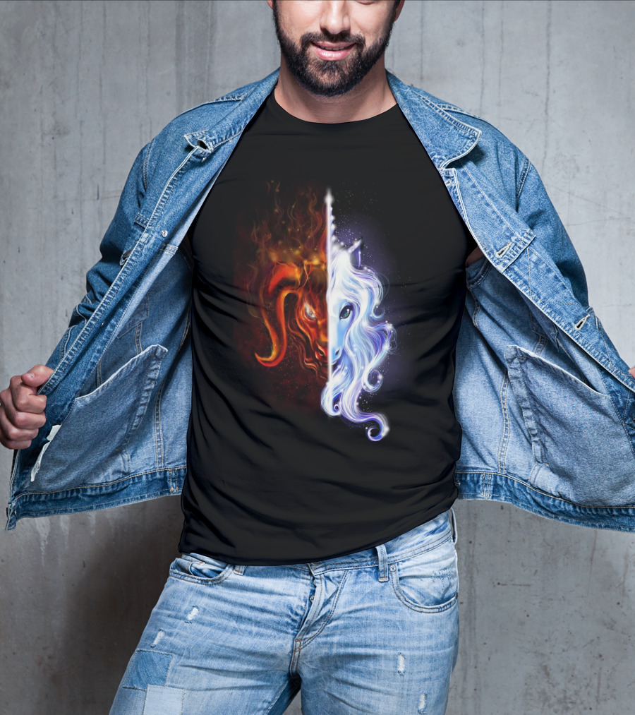 The Last Unicorn Duality Of Fire And Ice T-Shirt
