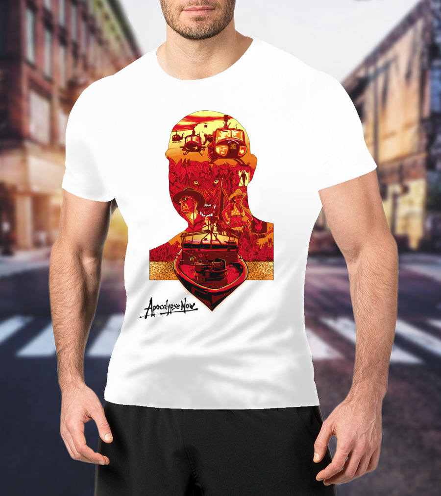Apocalypse Now Graphic With Helicopters And Boat T-Shirt