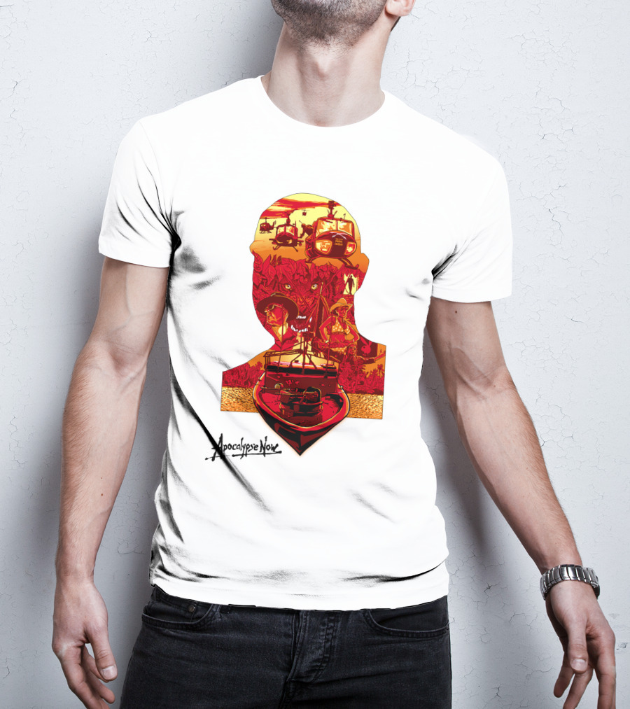 Apocalypse Now Graphic With Helicopters And Boat T-Shirt