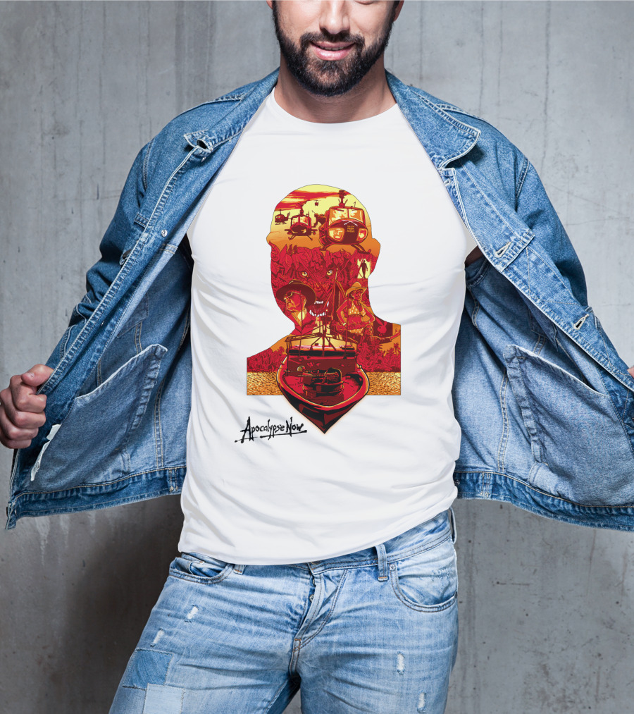 Apocalypse Now Graphic With Helicopters And Boat T-Shirt