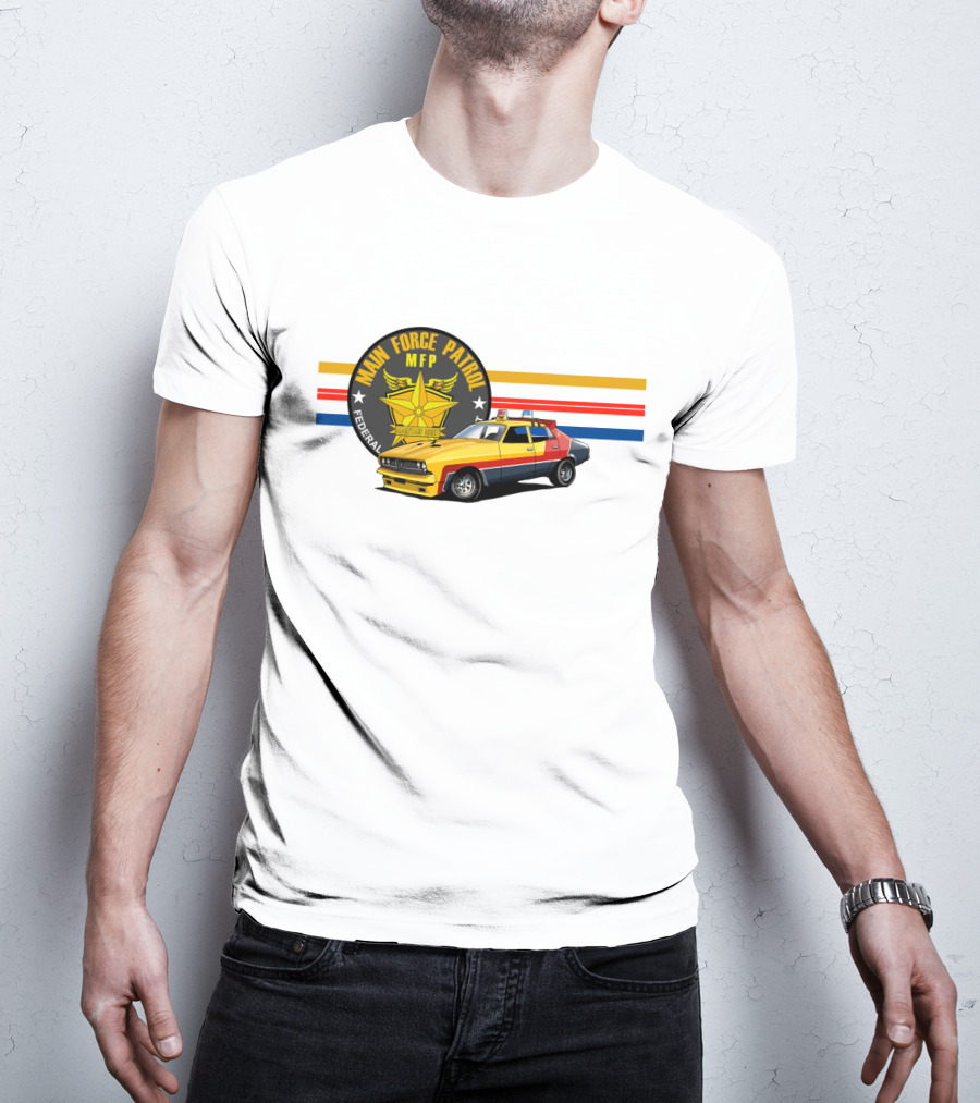 Mad Max Main Force Patrol MFP Federal Ford Falcon Interceptor T-Shirt